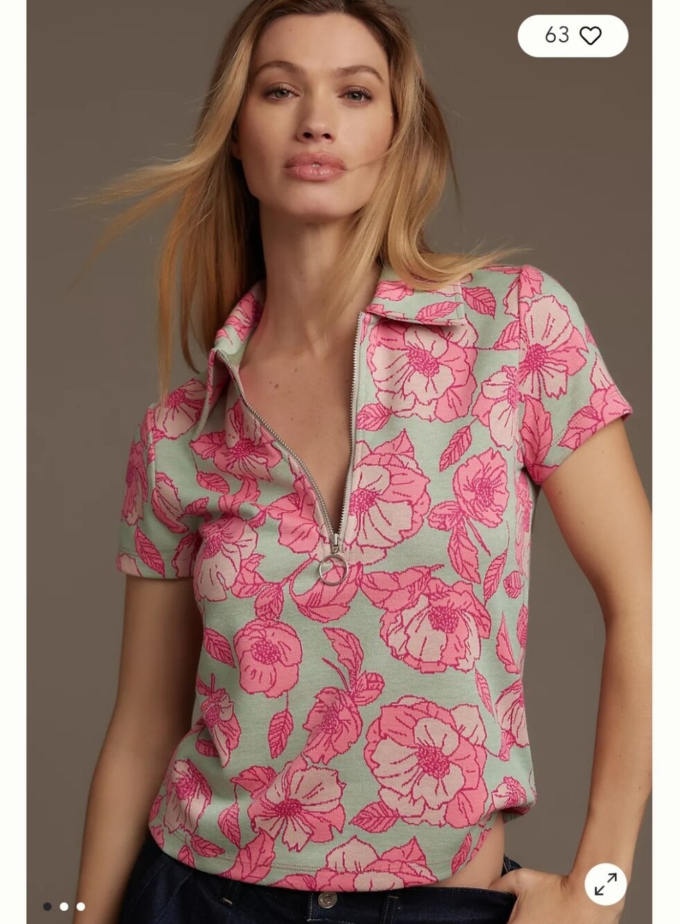 Anthropologie Y2K Henley Top